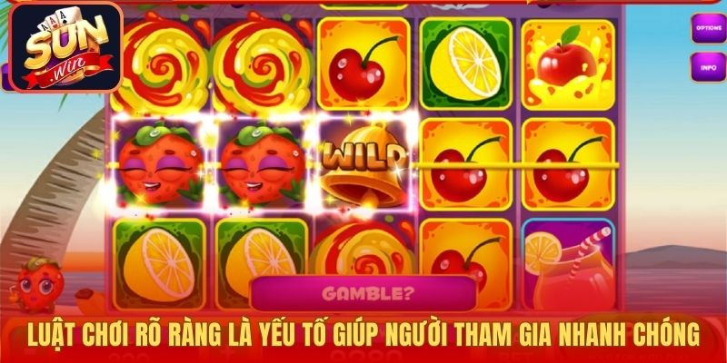 Luật chơi rõ ràng là yếu tố giúp người tham gia nhanh chóng