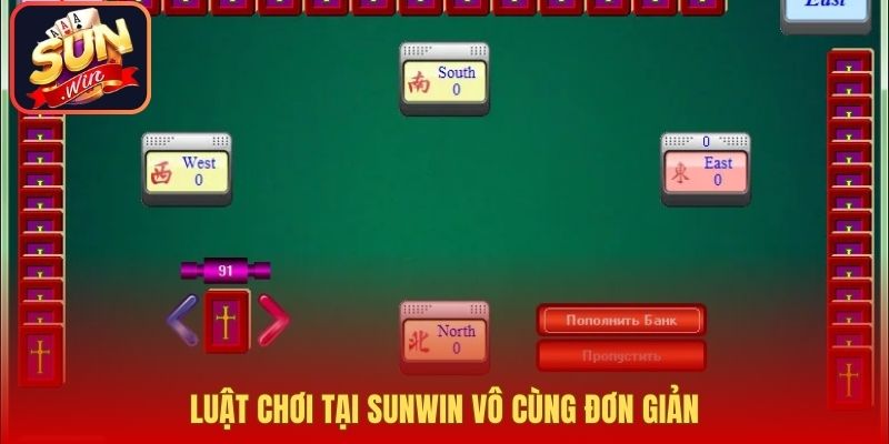 Luật chơi tại Sunwin vô cùng đơn giản