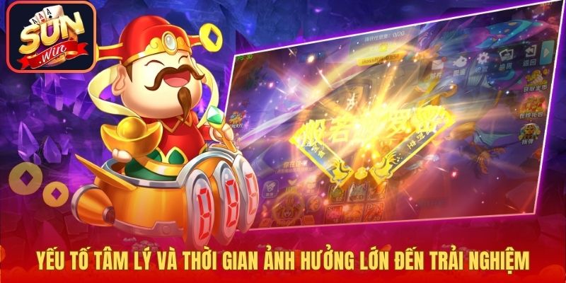 Yếu tố tâm lý và thời gian có ảnh hưởng lớn đến chất lượng trải nghiệm.